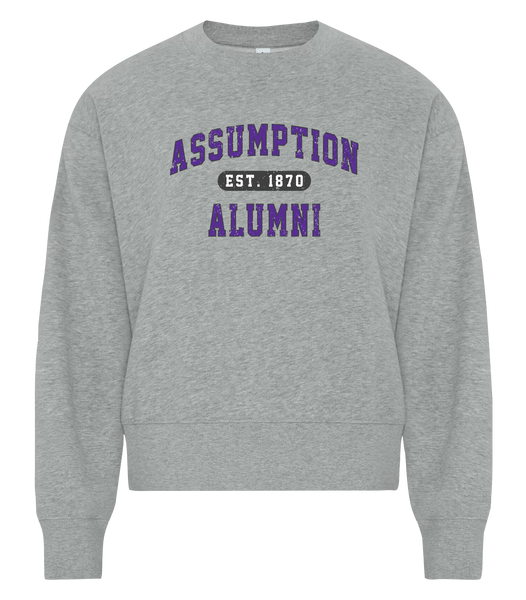 "Assumption Alumni Est. 1870" Adult Nike® Fleece Crewneck Sweatshirt with Printed Logo