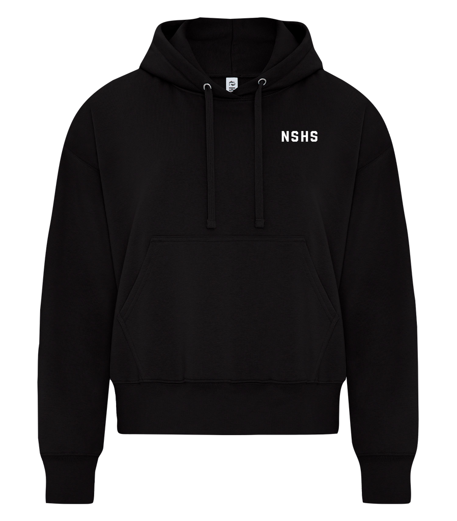 NSHS Ladies Cotton Pull Over Hooded Sweatshirt with Embroidered Logo