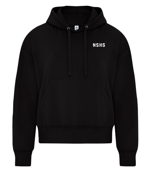 NSHS Ladies Cotton Pull Over Hooded Sweatshirt with Embroidered Logo