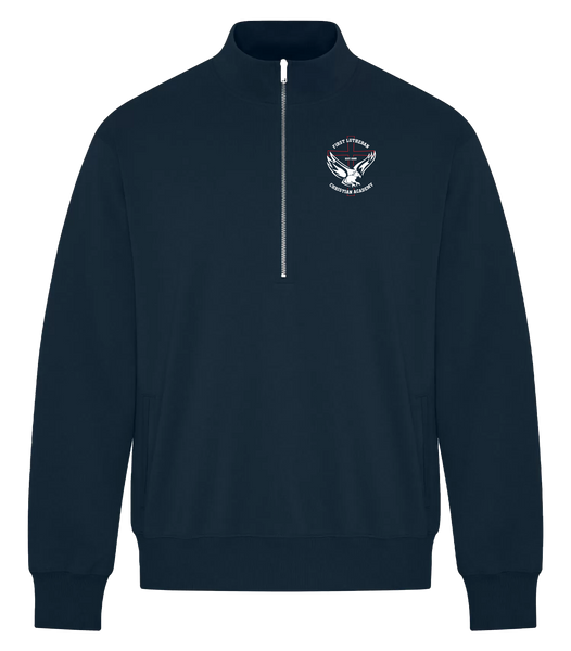 First Lutheran Adult Half-Zip Sweater with Embroidered Logo