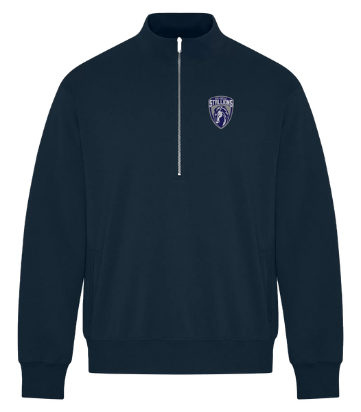 Ste. Cécile Stallions Adult 1/2 Zip Sweatshirt with Embroidered Logo