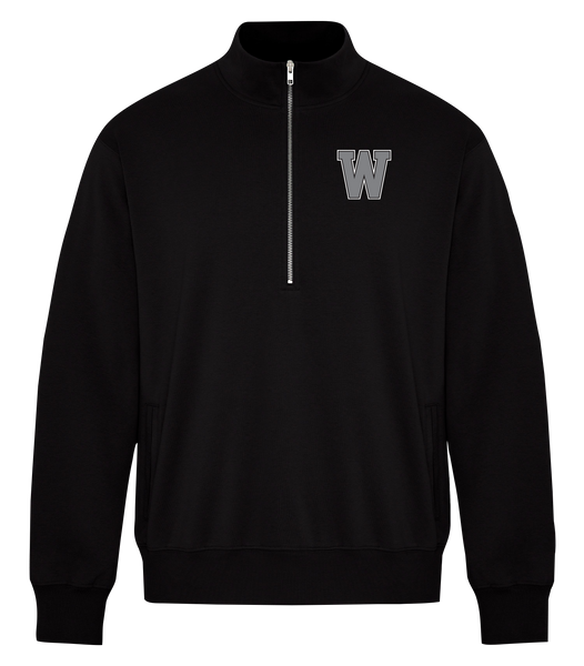 West Gate Adult Half-Zip Sweatshirt with Printed Logo