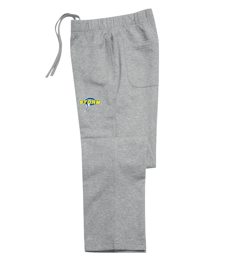 Storm Open Bottom Sweatpants with Printed Logo ADULT