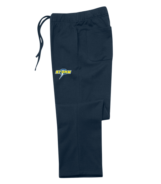 Storm Open Bottom Sweatpants with Printed Logo ADULT