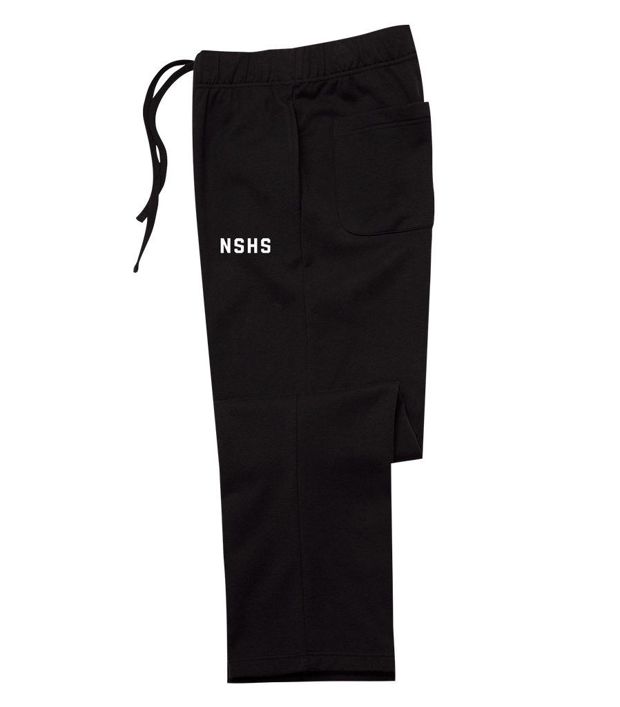NSHS Adult Open Bottom Sweatpants with Embroidered Logo
