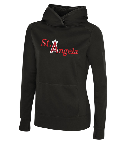 St. Angela Ladies Dri-Fit Sweatshirt with Printed Logo