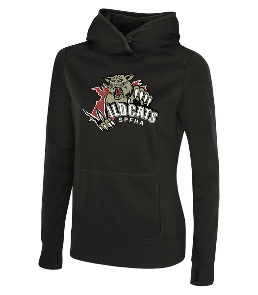 Wildcats SPFHA Ladies Dri-Fit Hoodie Sweatshirt with Printed Logo