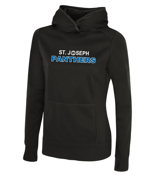 St. Joseph Ladies Dri-Fit Hoodie with Embroidered Applique Logo
