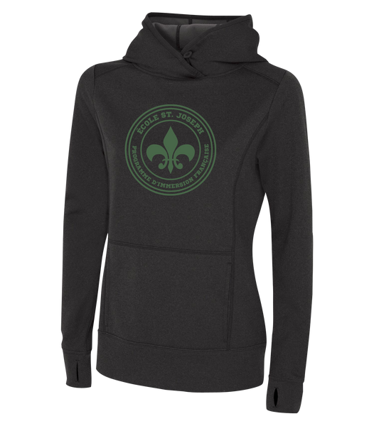 St. Joseph Ladies Dri-Fit Hoodie With Printed Logo