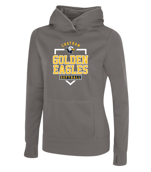 Chatham Golden Eagles Ladies Dri-Fit Hoodie With Printed Logo