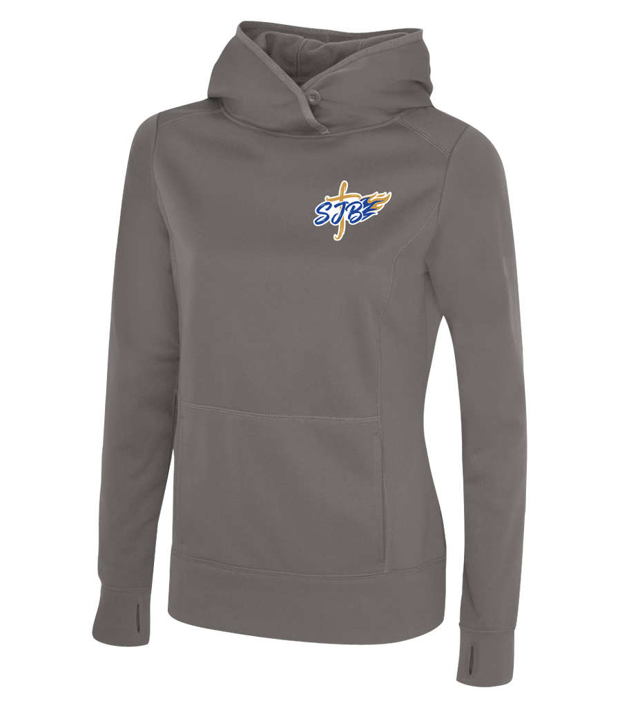 St. John the Baptist Staff Ladies Dri-Fit Hoodie With Printed Logo
