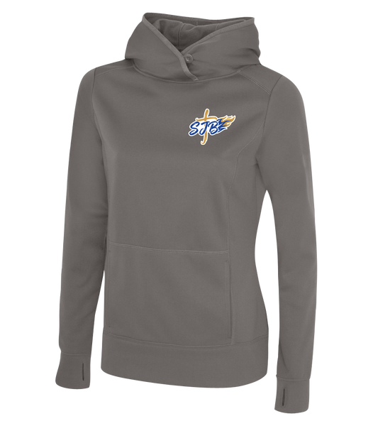 St. John the Baptist Staff Ladies Dri-Fit Hoodie With Printed Logo