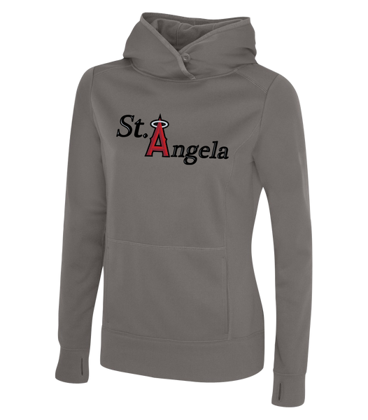 St. Angela Ladies Dri-Fit Sweatshirt with Printed Logo