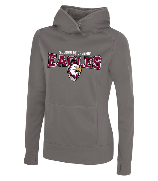 St. John de Brebeuf Ladies Dri-Fit Hoodie with Printed Logo