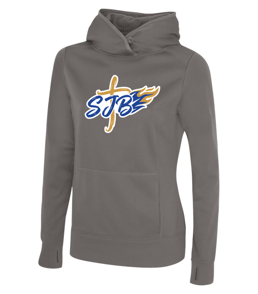 St. John the Baptist Ladies Dri-Fit Hoodie With Printed Logo