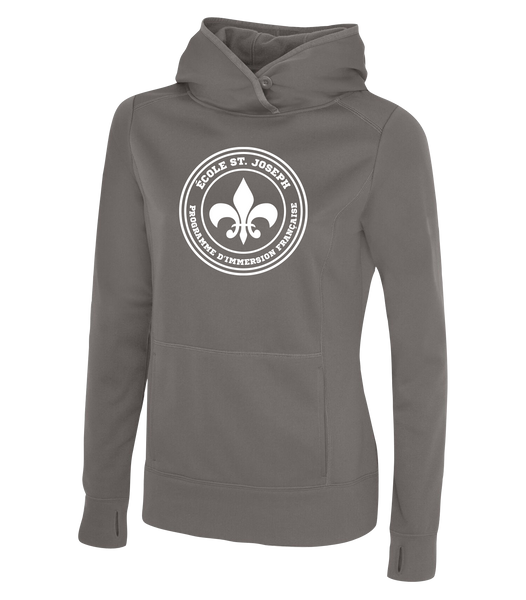 St. Joseph Ladies Dri-Fit Hoodie With Printed Logo
