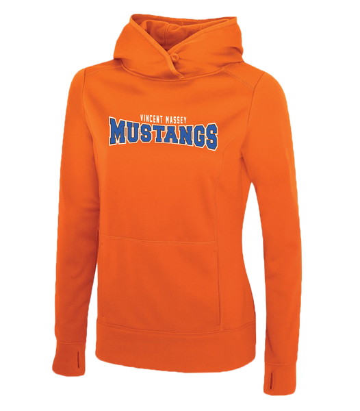 Vincent Massey Ladies Dri-Fit Hoodie with Printed Logo