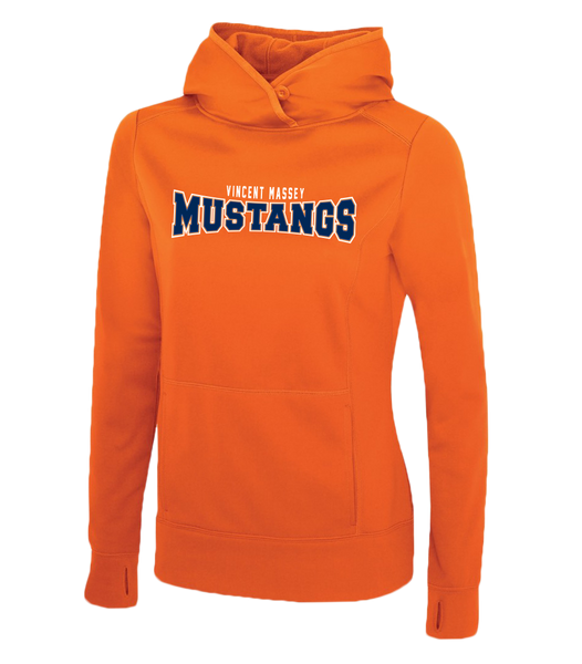 Vincent Massey Ladies Dri-Fit Hoodie with Printed Logo