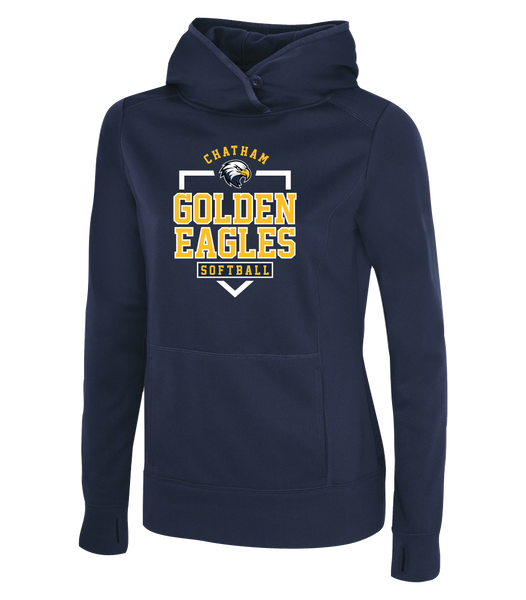 Chatham Golden Eagles Ladies Dri-Fit Hoodie With Printed Logo