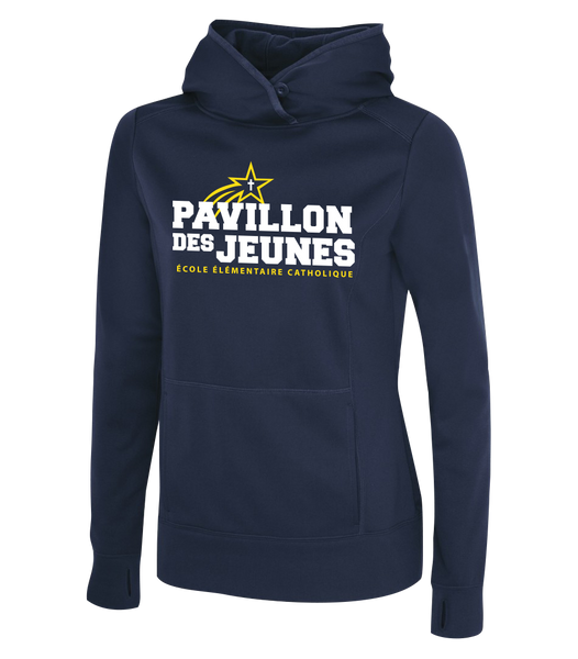 Pavillon Des Jeunes Ladies Dri-Fit Hoodie With Printed Logo
