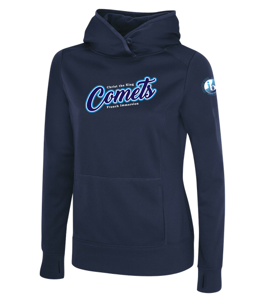 Comets Ladies Dri-Fit Hoodie With Embroidered logo