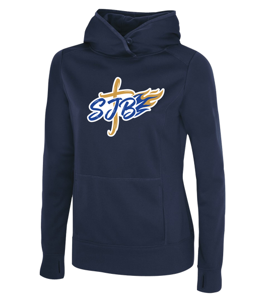 St. John the Baptist Ladies Dri-Fit Hoodie With Printed Logo