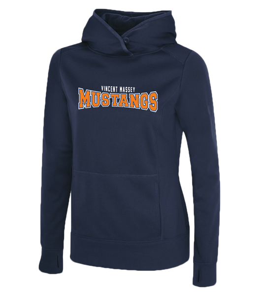 Vincent Massey Ladies Dri-Fit Hoodie with Printed Logo