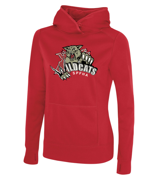Wildcats SPFHA Ladies Dri-Fit Hoodie Sweatshirt with Printed Logo