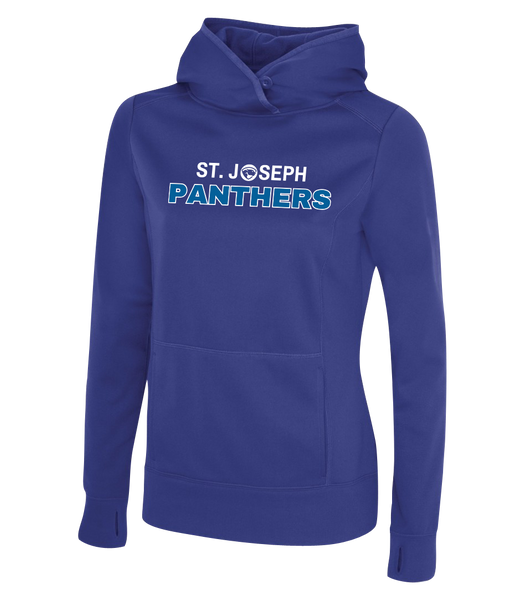 St. Joseph Ladies Dri-Fit Hoodie with Embroidered Applique Logo