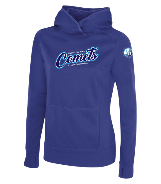 Comets Ladies Dri-Fit Hoodie With Embroidered logo