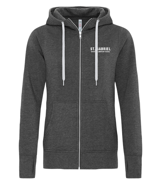 Guardians Ladies Cotton Full Zip Hooded Sweatshirt with Left Chest Embroidered logo