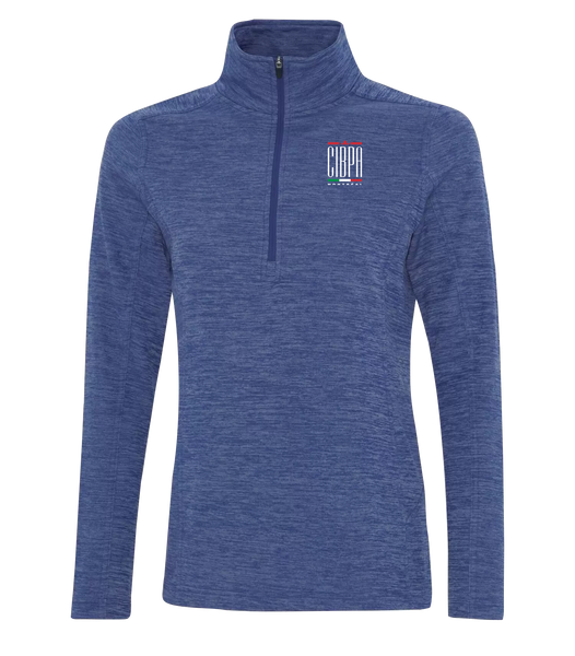 CIBPA Montreal Ladies 1/2 Zip Sweater with Left Chest Embroidered Logo