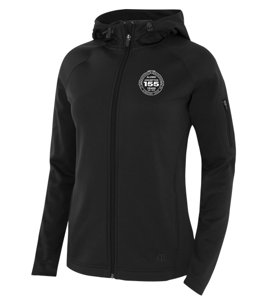 Assumption Alumni Crest Ladies Hooded Yoga jacket with Embroidered Logo