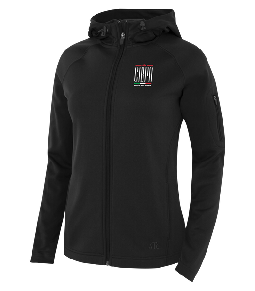 CIBPA Sault Ste. Marie Ladies Hooded Yoga jacket with Embroidered Logo
