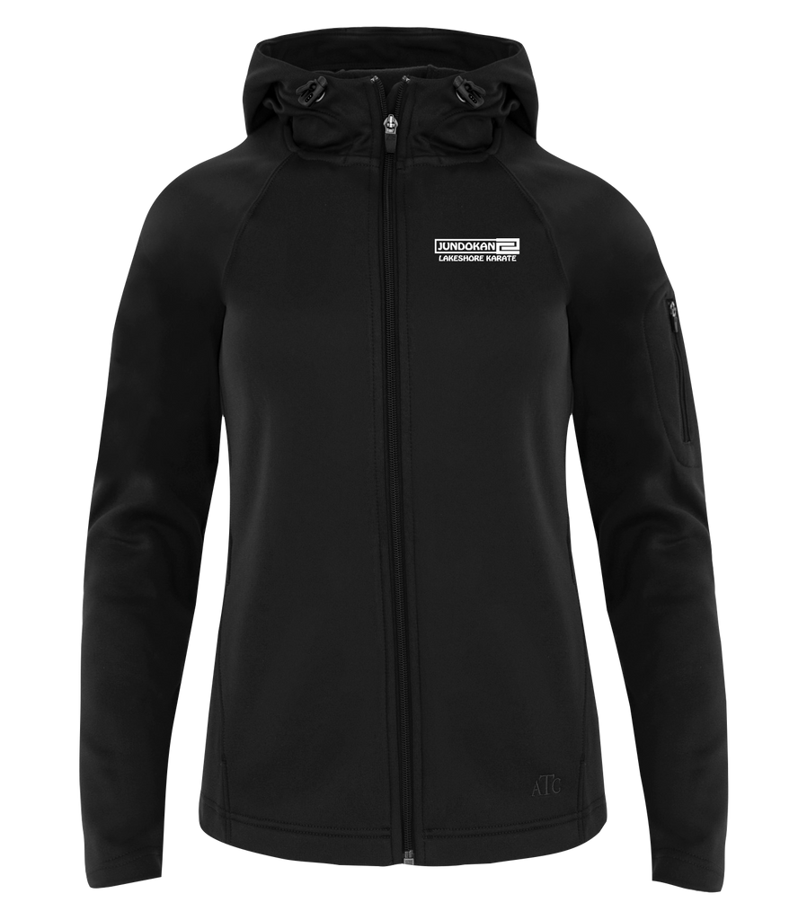 Lakeshore Karate Ladies Hooded Yoga jacket with Embroidered Logo