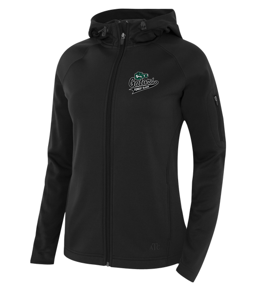 Forest Glade Ladies Hooded Yoga jacket with Embroidered Logo