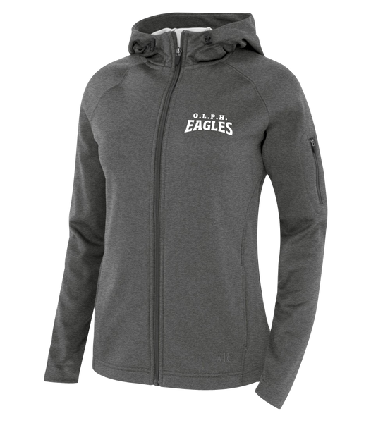 OLPH Ladies Hooded Yoga jacket with Embroidered Logo