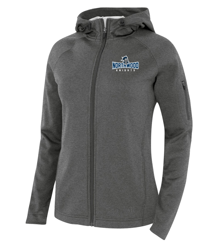 Northwood Knights Ladies Hooded Yoga jacket with Embroidered Logo