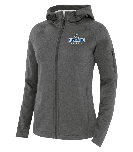 Northwood Knights Ladies Hooded Yoga jacket with Embroidered Logo