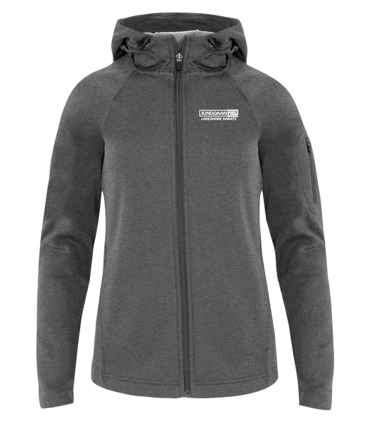 Lakeshore Karate Ladies Hooded Yoga jacket with Embroidered Logo