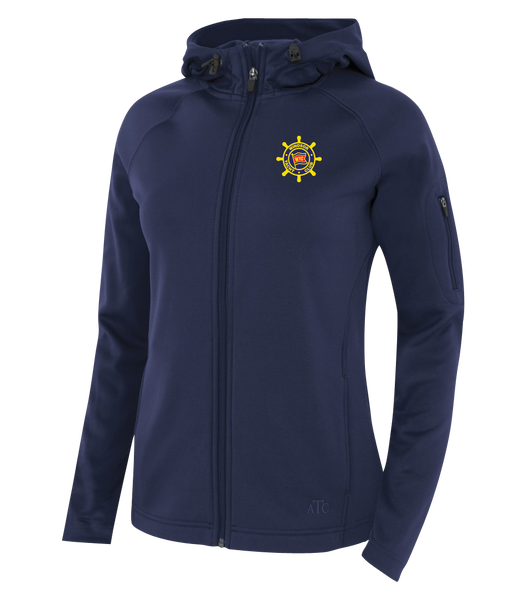 Windsor Yacht Club Ladies Hooded Yoga jacket with Embroidered Logo