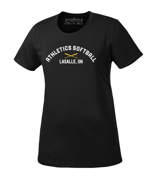 Athletics Softball Ladies Dri-Fit Tee with Printed Logo