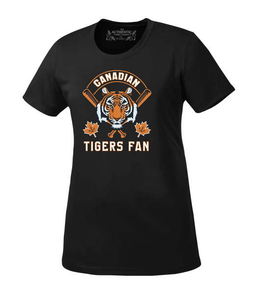 Tigers Fan Ladies Dri-Fit T-Shirt with Printed Logo