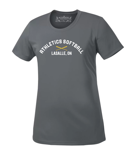 Athletics Softball Ladies Dri-Fit Tee with Printed Logo