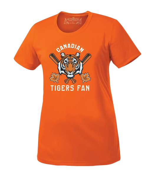 Tigers Fan Ladies Dri-Fit T-Shirt with Printed Logo