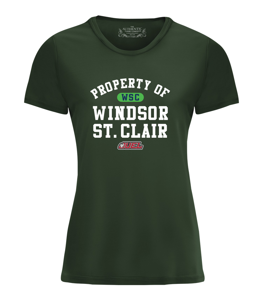 Property of Windsor St. Clair Basketball Ladies Dri-Fit T-Shirt with Printed Logo