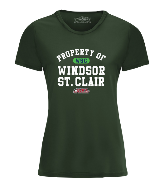 Property of Windsor St. Clair Basketball Ladies Dri-Fit T-Shirt with Printed Logo