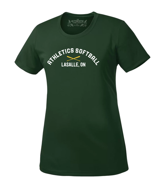 Athletics Softball Ladies Dri-Fit Tee with Printed Logo