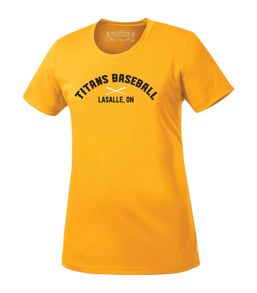 Titans Ladies Performance Tee with Printed Logo