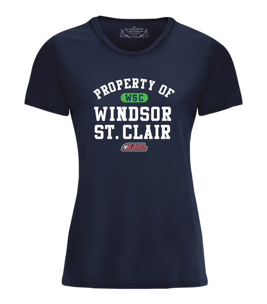 Property of Windsor St. Clair Basketball Ladies Dri-Fit T-Shirt with Printed Logo